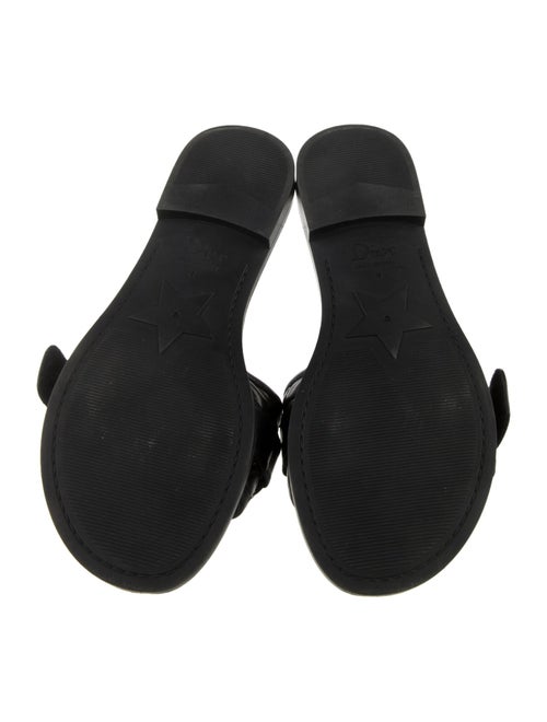 Christian Dior Cannage Pattern Leather Slides