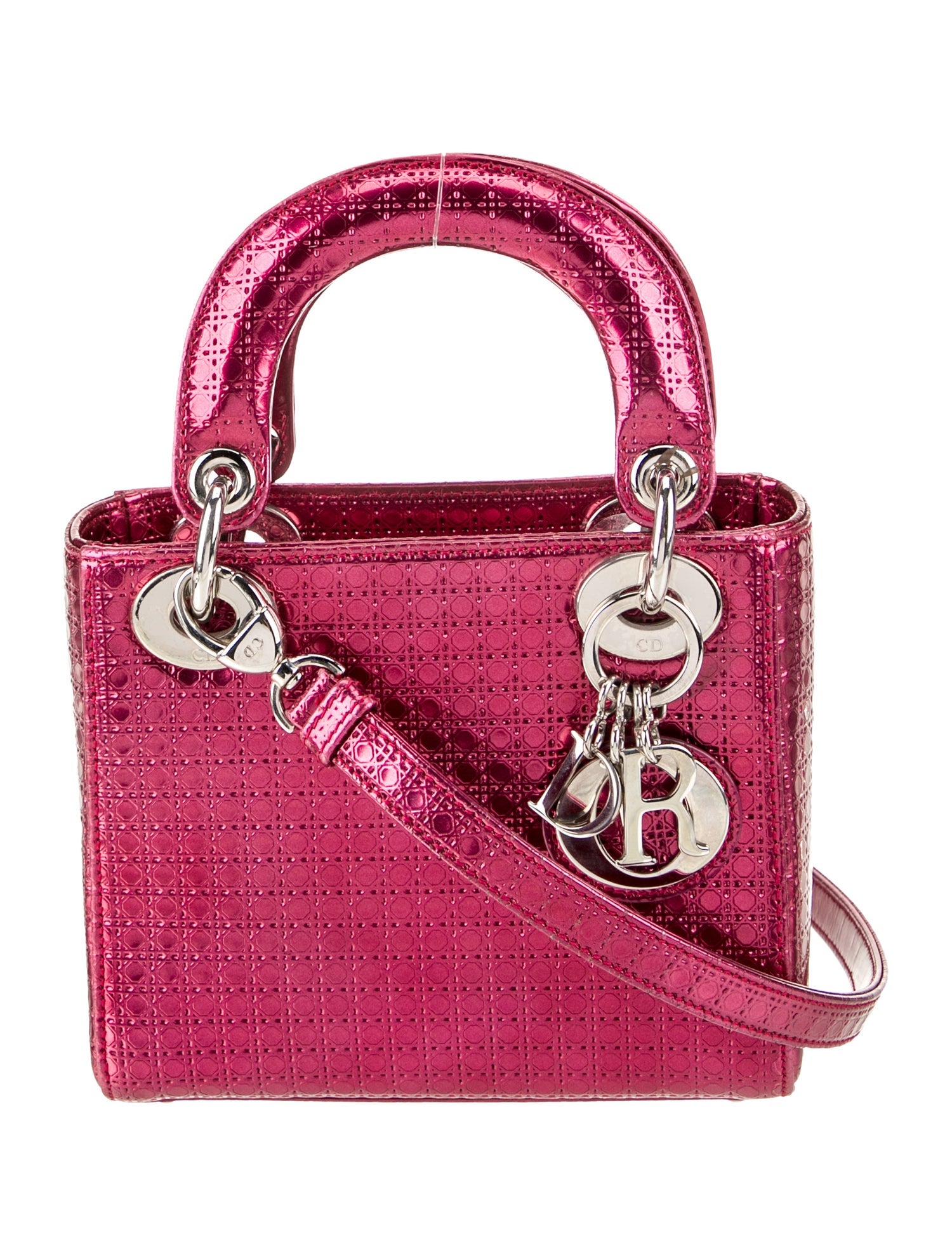 Christian Dior Patent Leather Lady Dior Mini