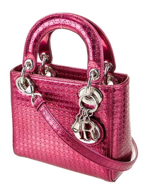 Christian Dior Patent Leather Lady Dior Mini