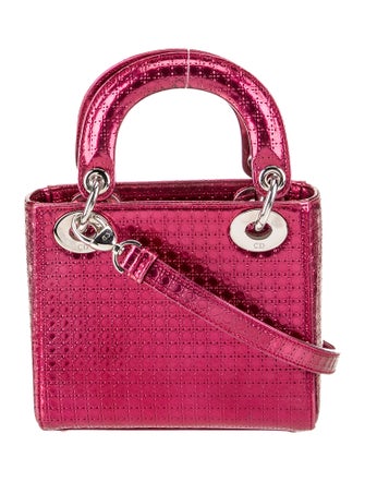 Christian Dior Patent Leather Lady Dior Mini