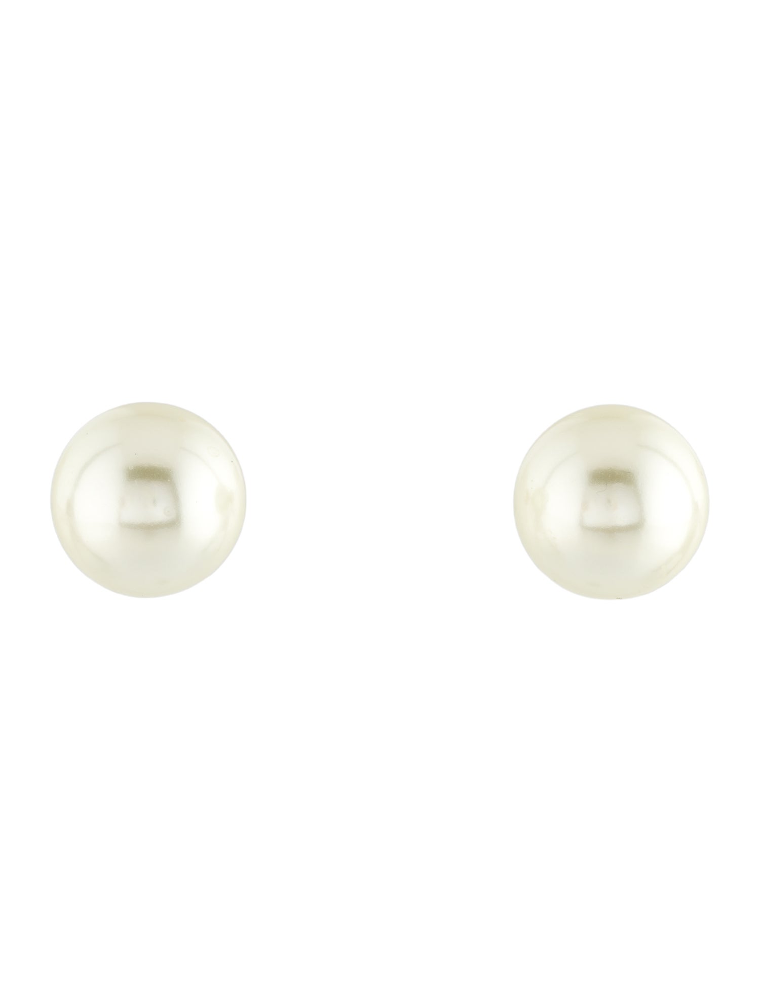 Christian Dior Faux Pearl Tribales Stud Earrings