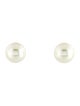 Christian Dior Faux Pearl Tribales Stud Earrings