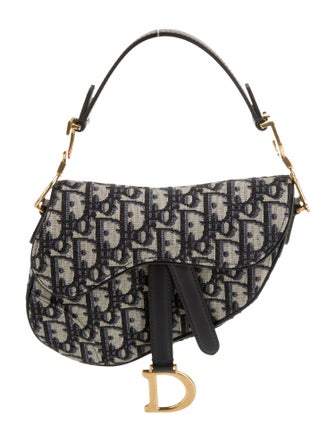 Christian Dior Oblique Jacquard Saddle Mini