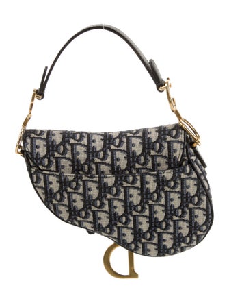 Christian Dior Oblique Jacquard Saddle Mini