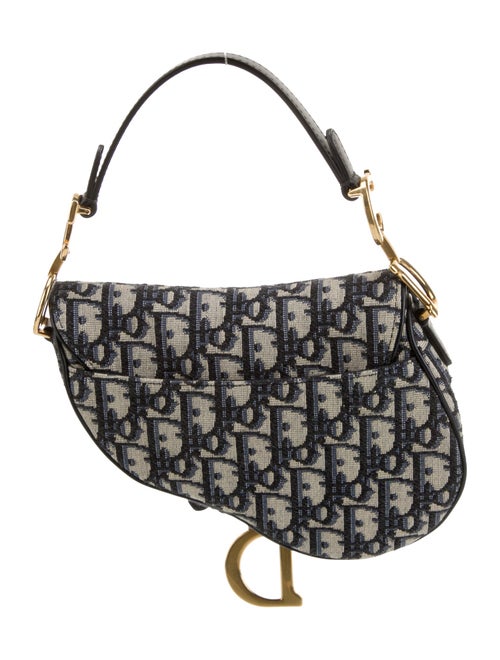 Christian Dior Oblique Jacquard Saddle Mini