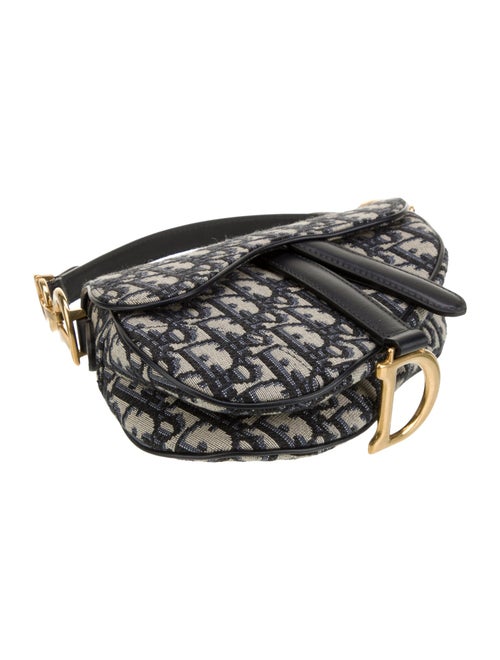Christian Dior Oblique Jacquard Saddle Mini