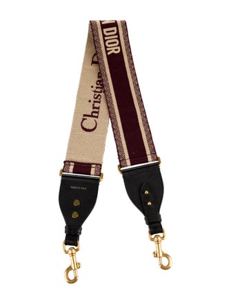 Christian Dior Logo Canvas Bag Strap