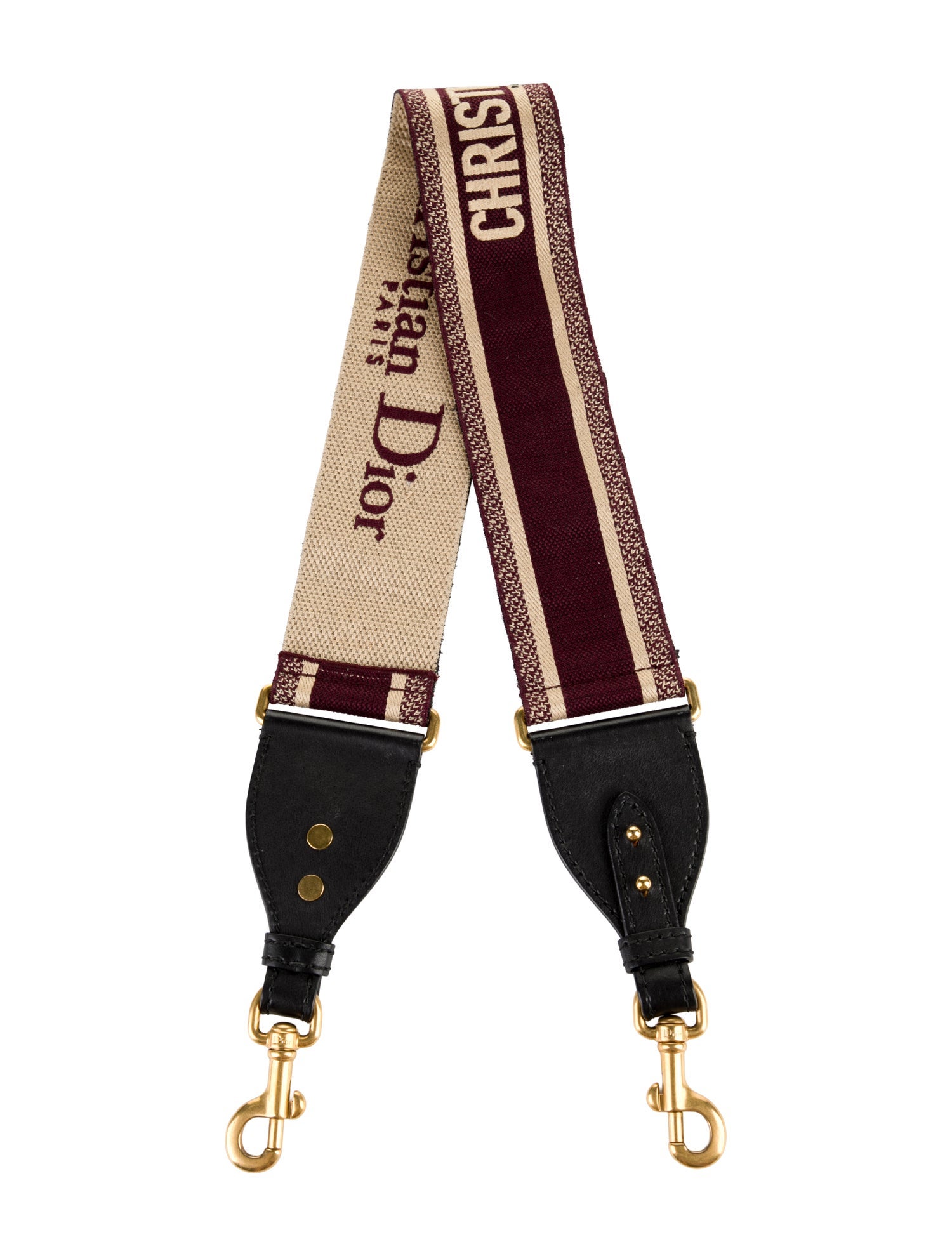 Christian Dior Logo Canvas Bag Strap