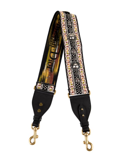 Christian Dior Studded Canvas Bag Strap