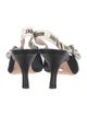 Christian Dior Graphic Print Bow Accents Slingback Pumps