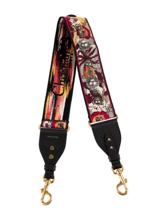 Christian Dior Studded Canvas Bag Strap