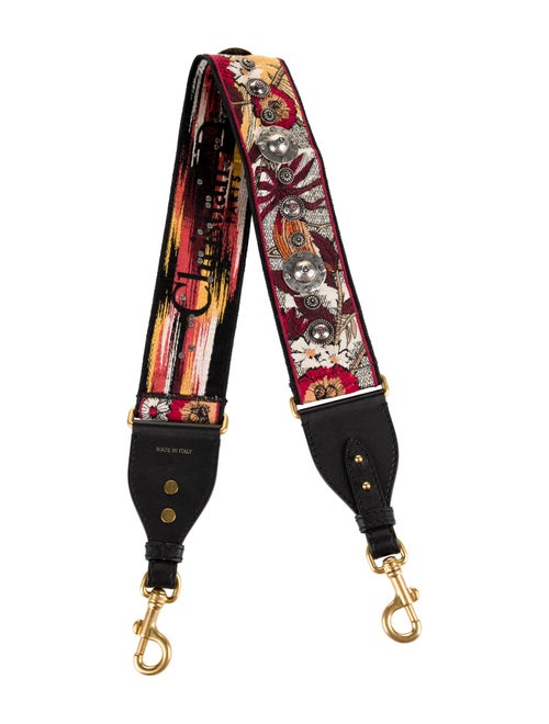 Christian Dior Studded Canvas Bag Strap