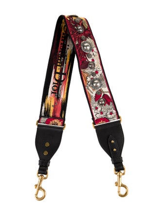 Christian Dior Studded Canvas Bag Strap