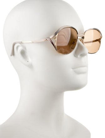 Christian Dior Round Tinted Sunglasses