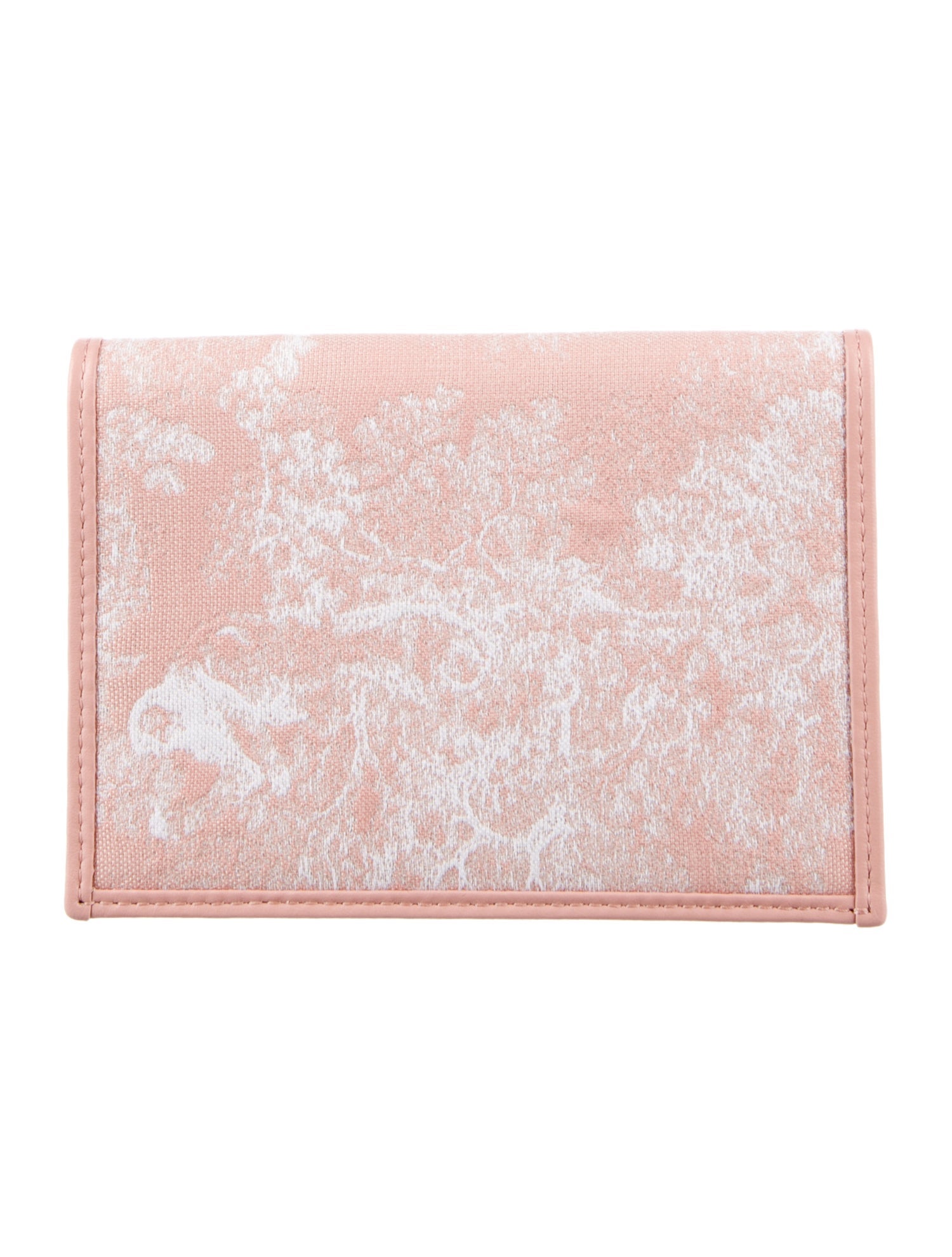 Christian Dior Printed Canvas Passport Wallet