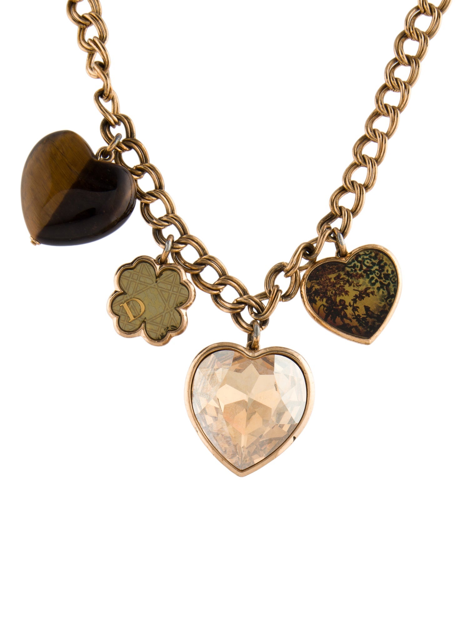 Christian Dior Multi-Charm Collar Necklace