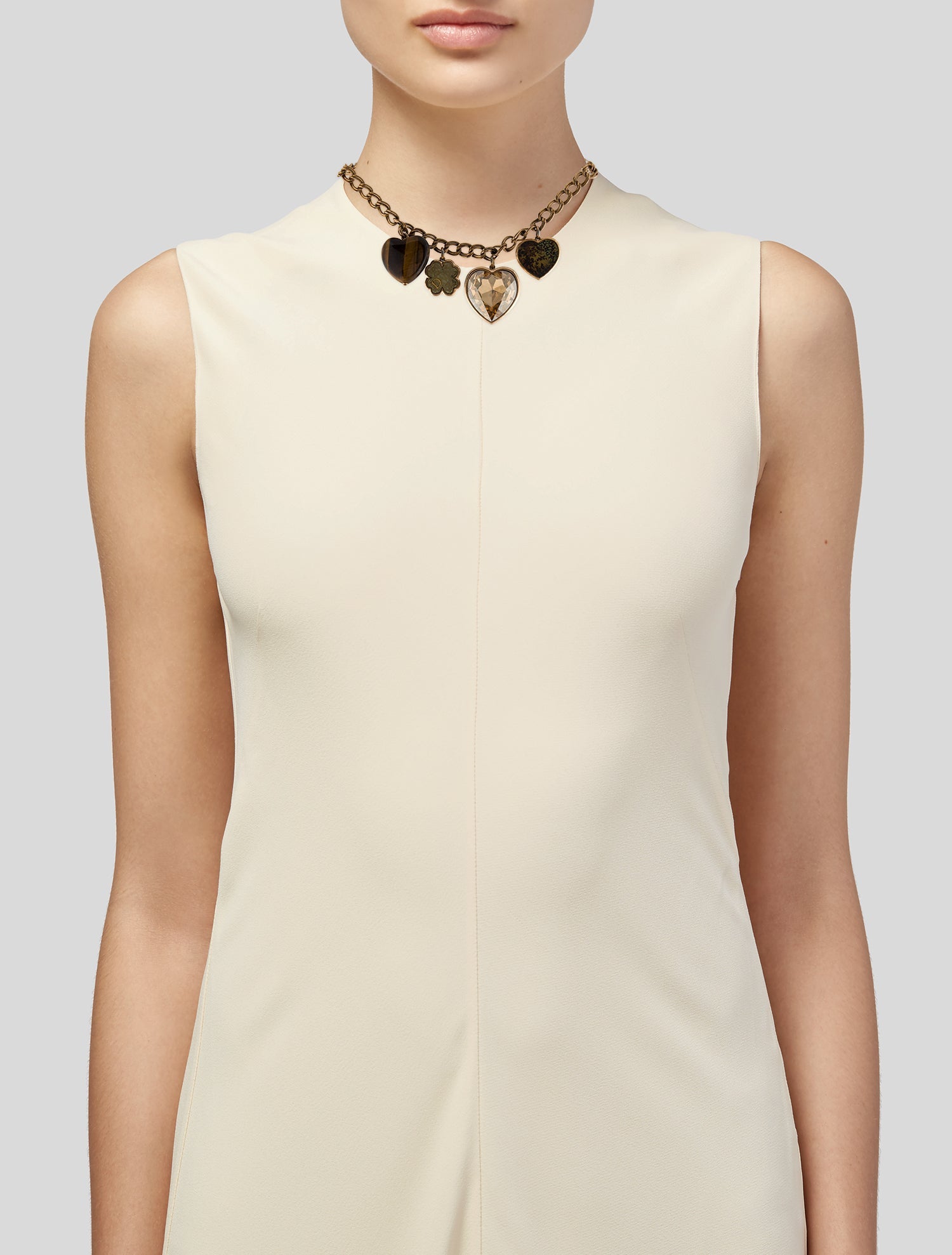 Christian Dior Multi-Charm Collar Necklace