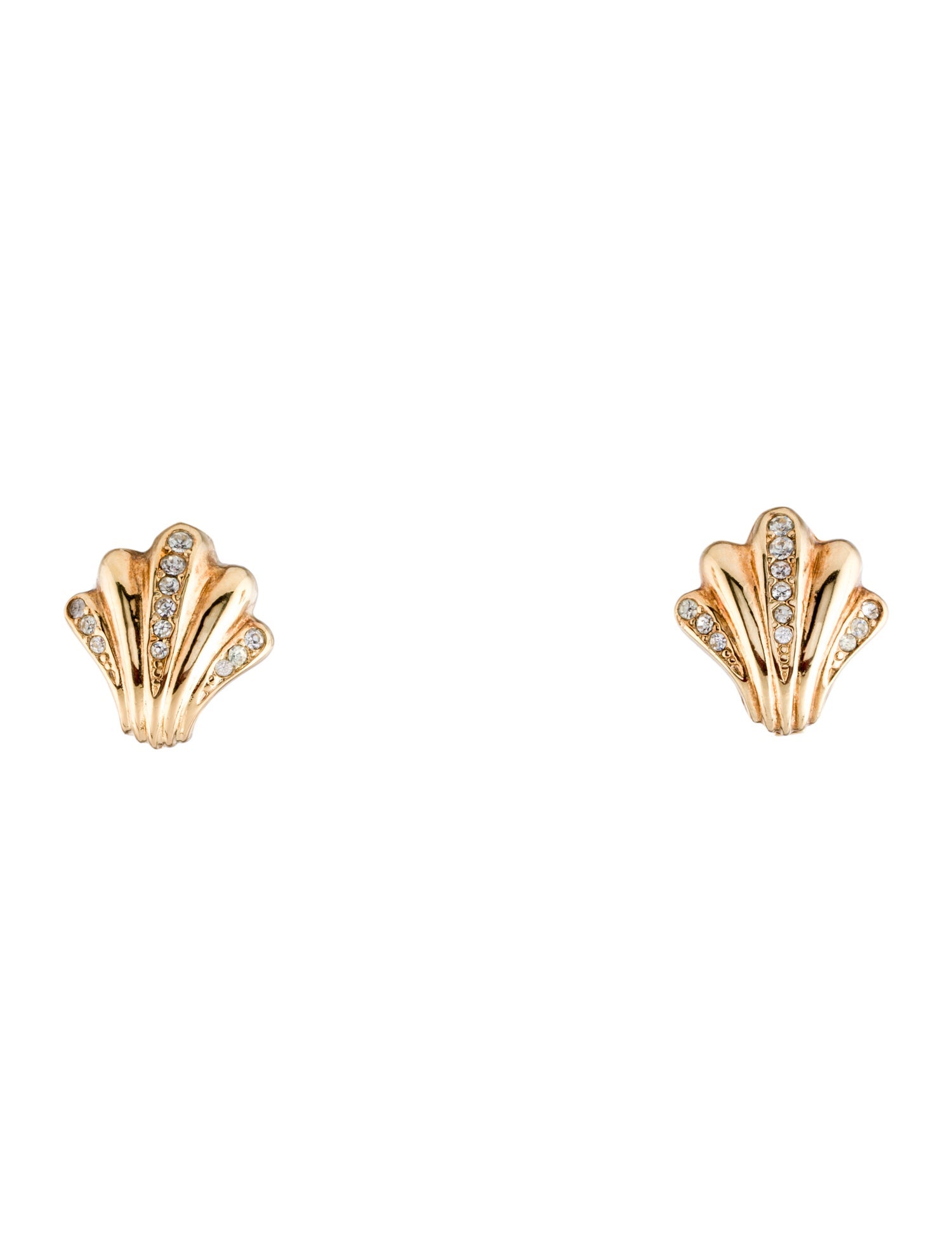 Christian Dior Vintage Crystal Clip-On Earrings