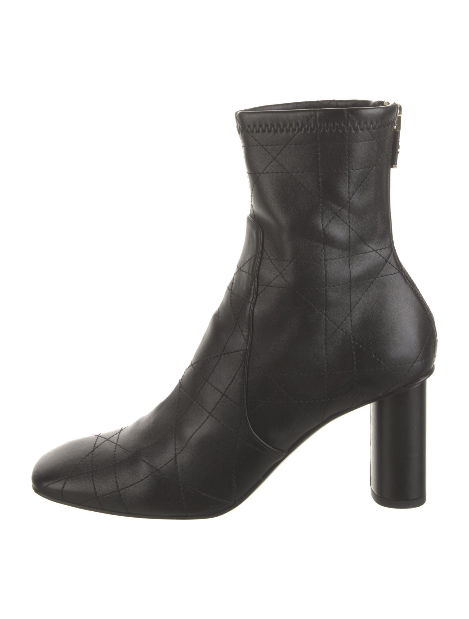 Christian Dior Cannage Pattern Leather Boots