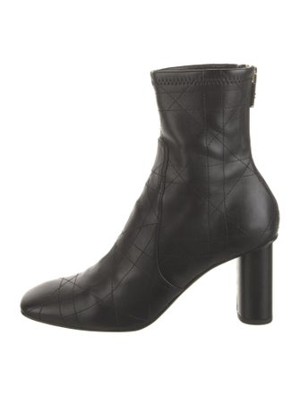 Christian Dior Cannage Pattern Leather Boots