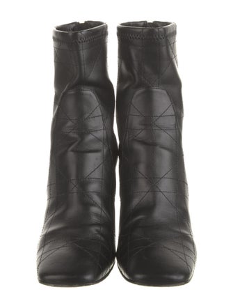 Christian Dior Cannage Pattern Leather Boots
