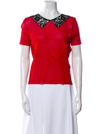 Christian Dior V-Neck Short Sleeve Polo