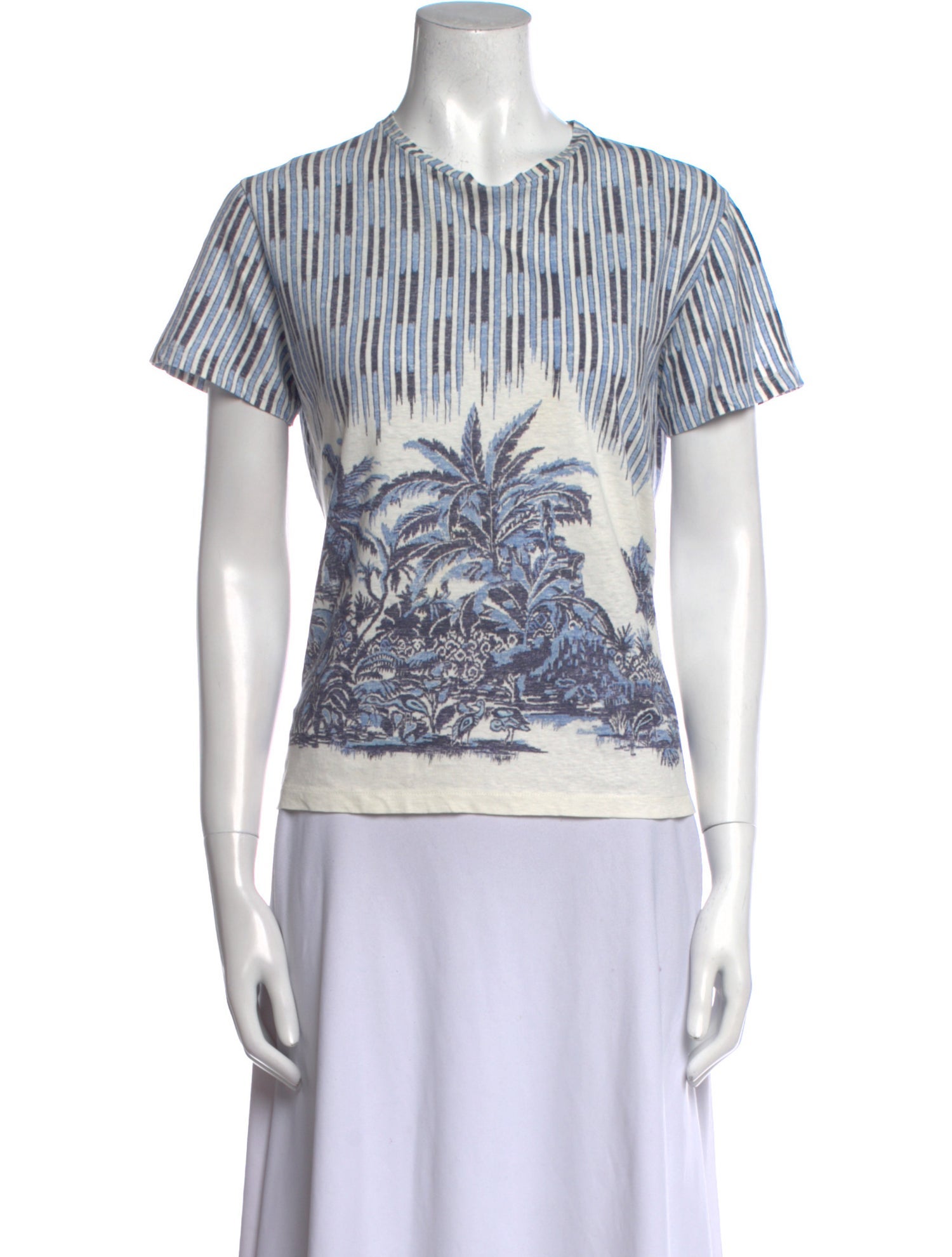 Christian Dior Printed Crew Neck T-Shirt