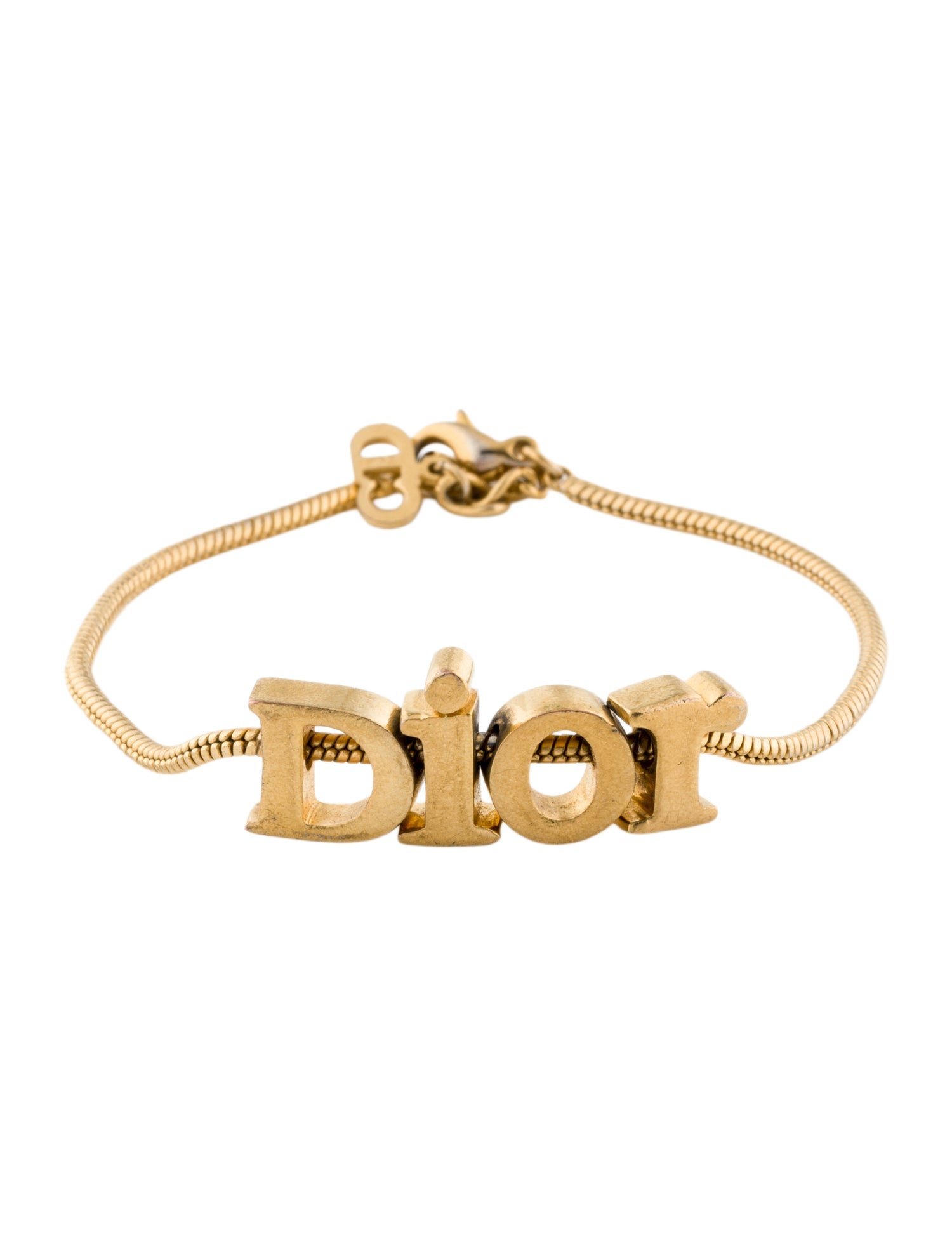 Christian Dior Vintage Logo Station Bracelet