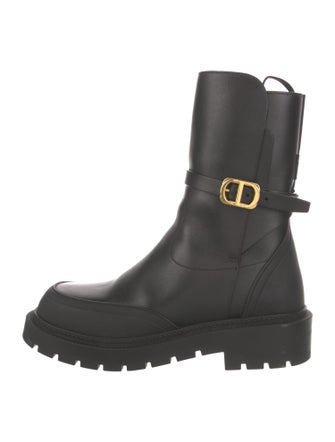 Christian Dior Leather Rain Boots