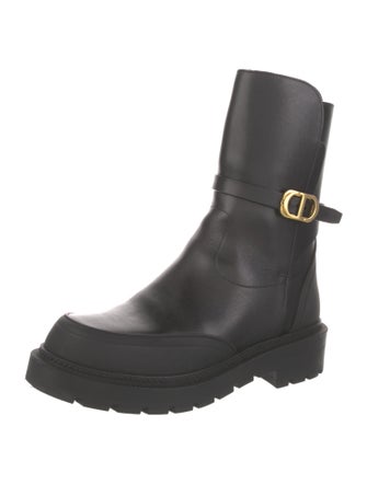Christian Dior Leather Rain Boots