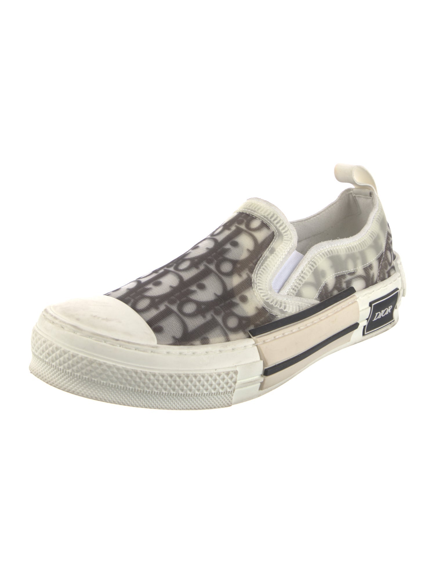 Christian Dior Nylon Printed Slingback Flats