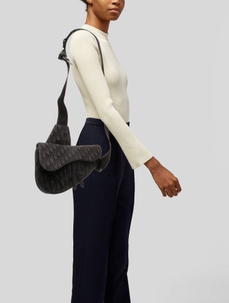 DIOR MEN Oblique Jacquard Crossbody Bag