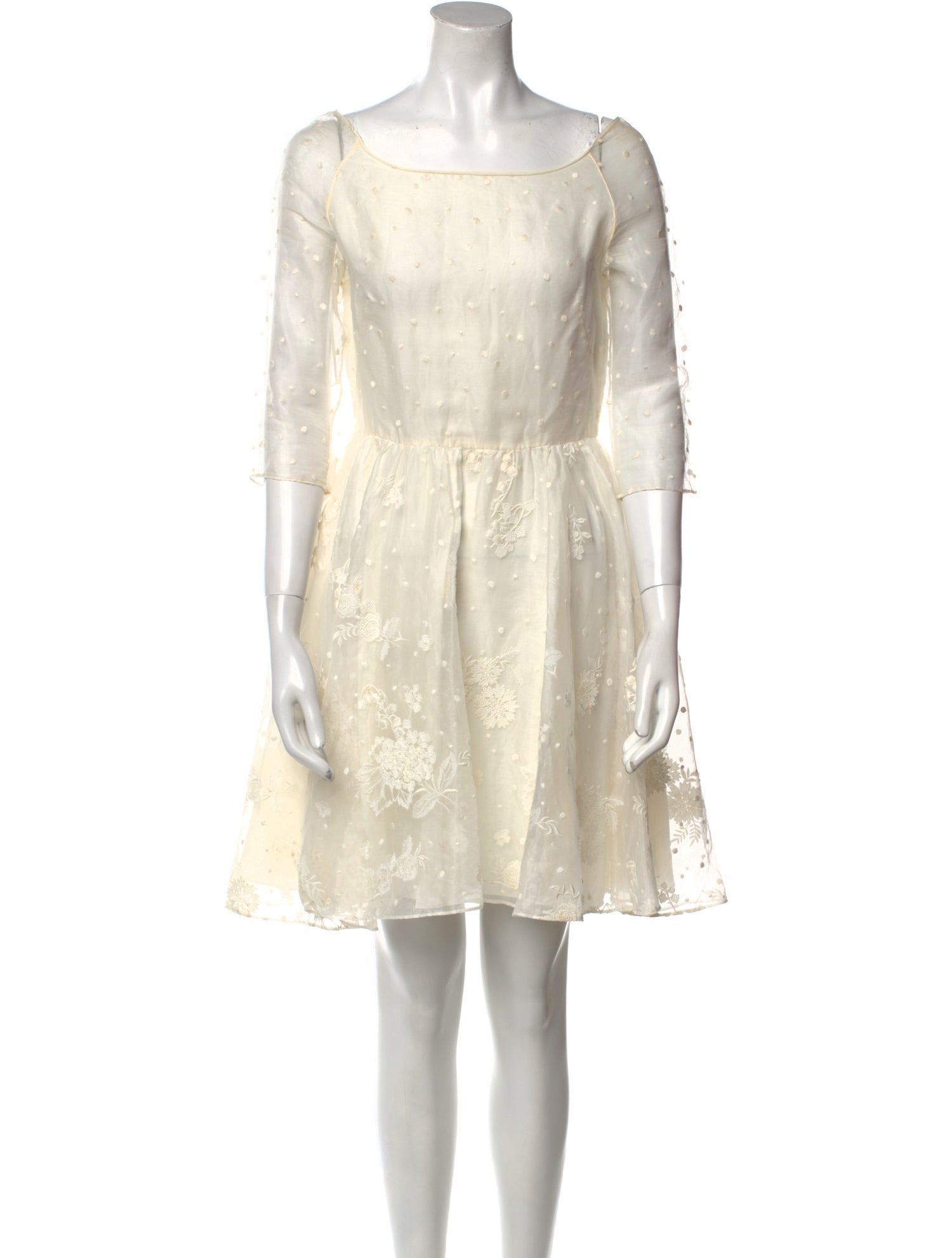 Christian Dior Square Neckline Mini Dress