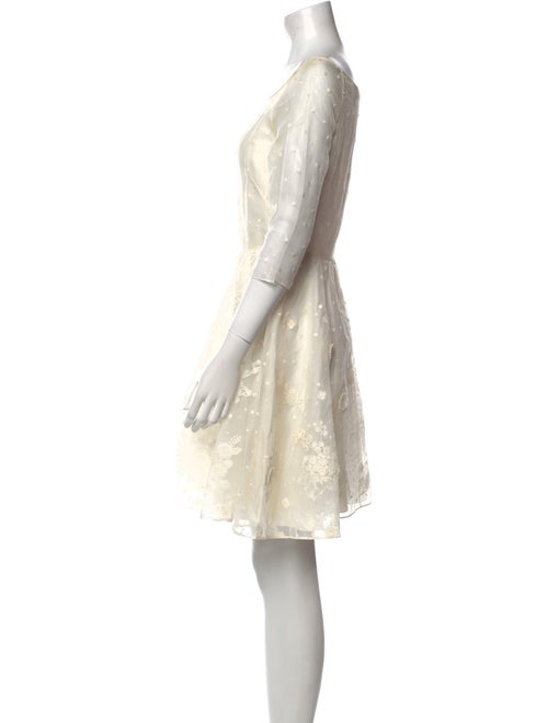 Christian Dior Square Neckline Mini Dress