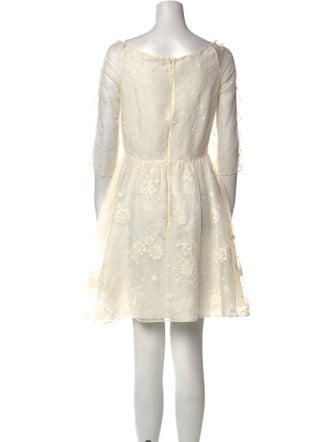 Christian Dior Square Neckline Mini Dress