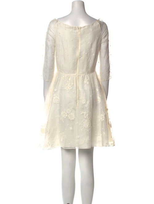 Christian Dior Square Neckline Mini Dress