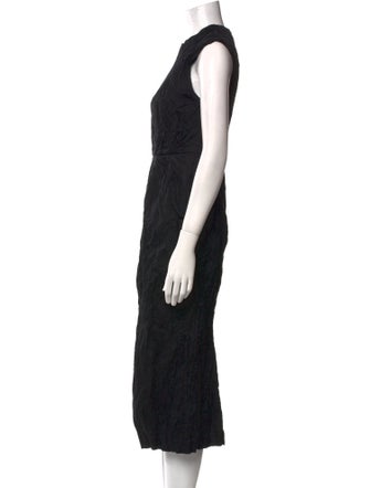 Christian Dior Crew Neck Midi Length Dress