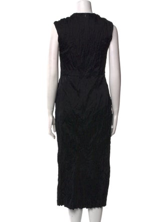 Christian Dior Crew Neck Midi Length Dress