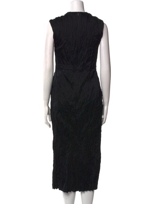 Christian Dior Crew Neck Midi Length Dress