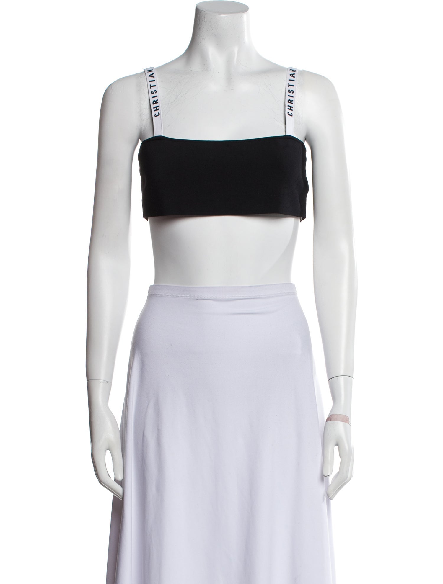 Christian Dior Square Neckline Sleeveless Crop Top