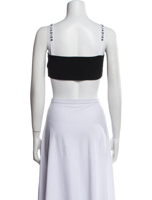 Christian Dior Square Neckline Sleeveless Crop Top