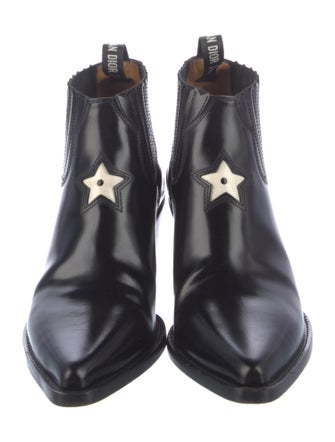 Christian Dior Leather Western Boots
