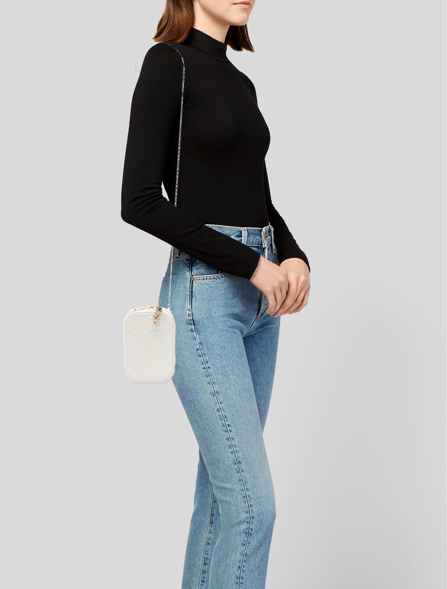 Christian Dior Leather Bucket Bag