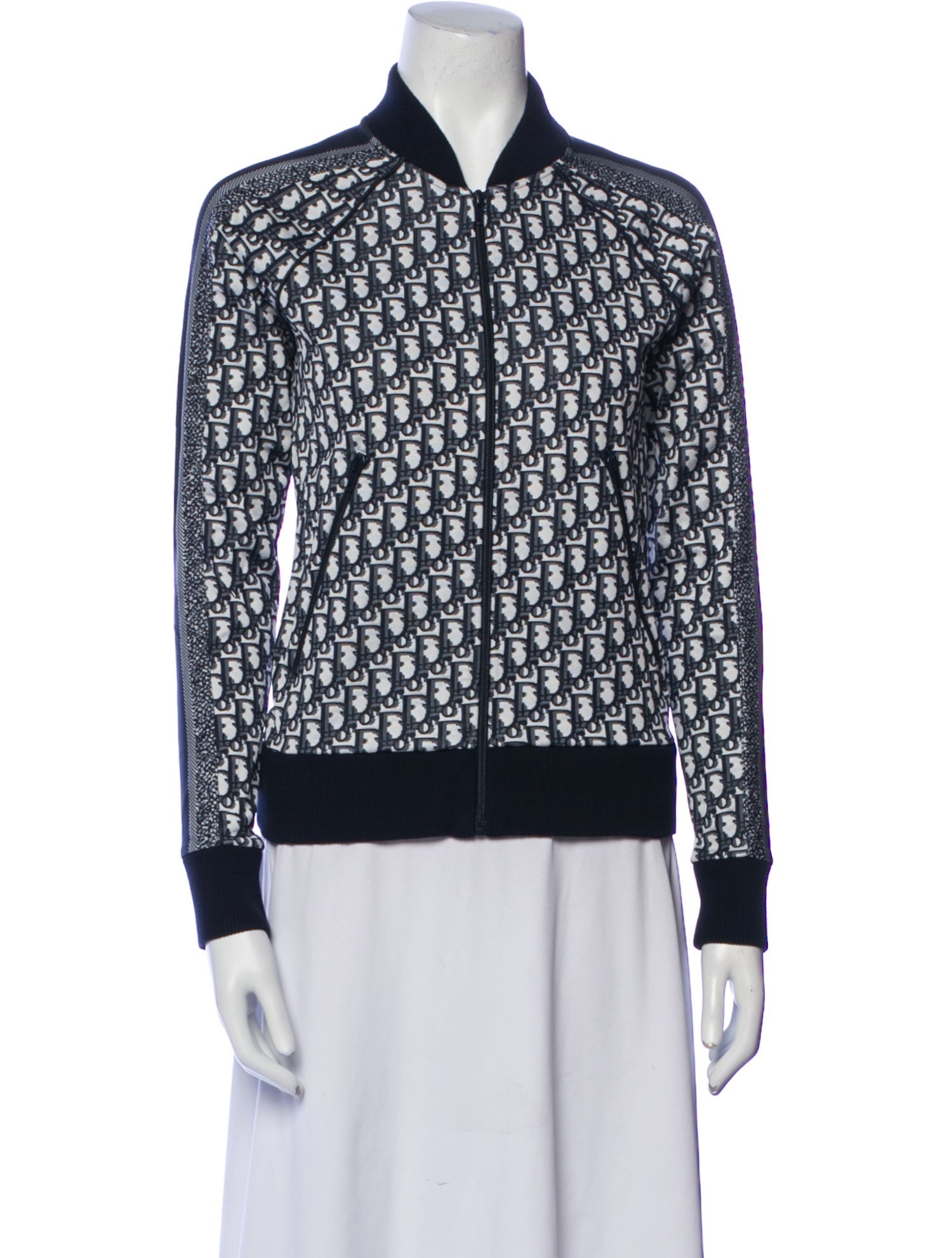 Christian Dior Floral Print Bomber Jacket