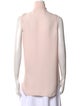 Christian Dior Silk Mock Neck Button-Up Top