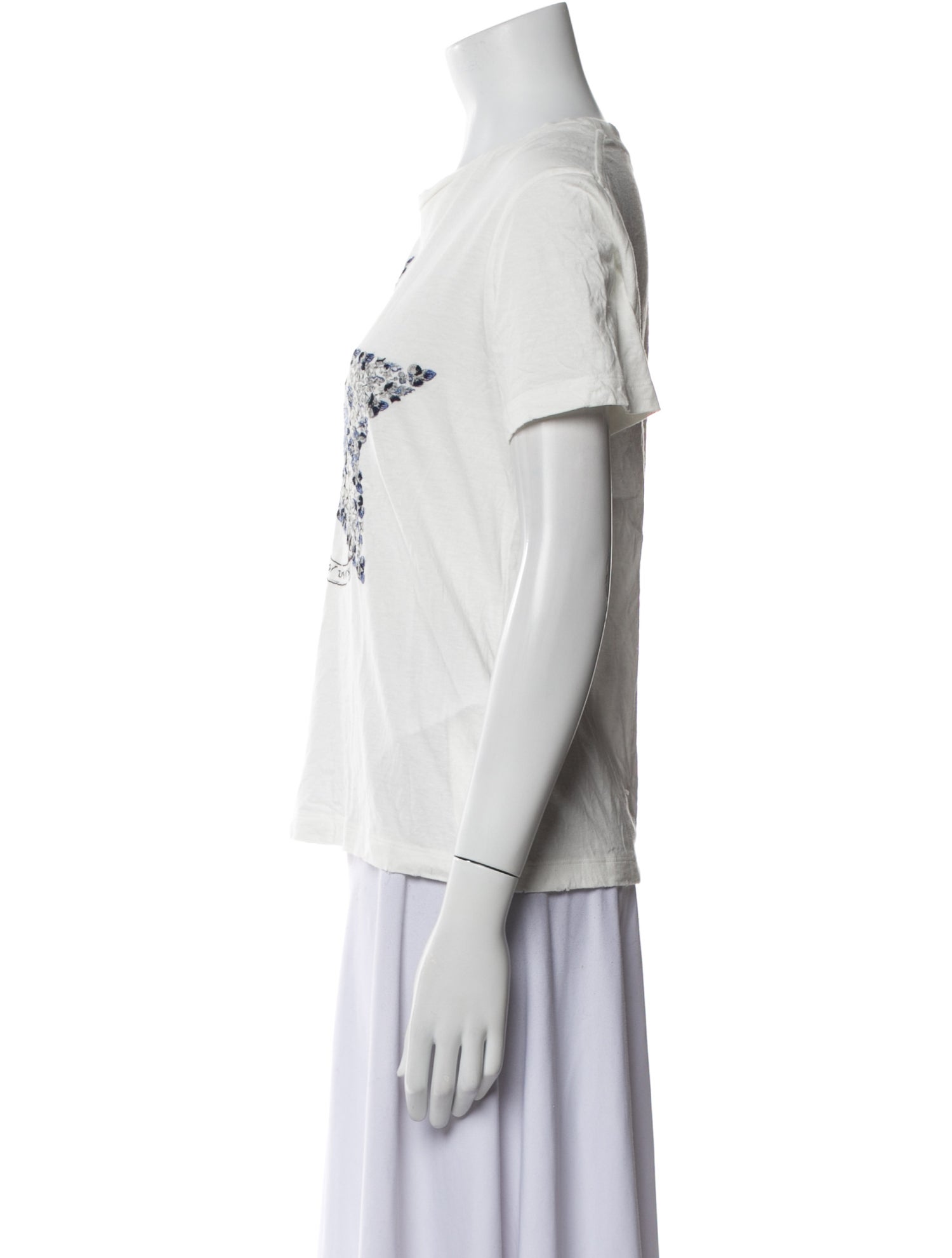 Christian Dior Graphic Print Crew Neck T-Shirt