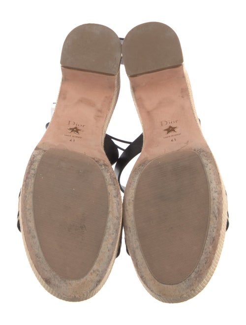 Christian Dior Leather Printed Espadrilles