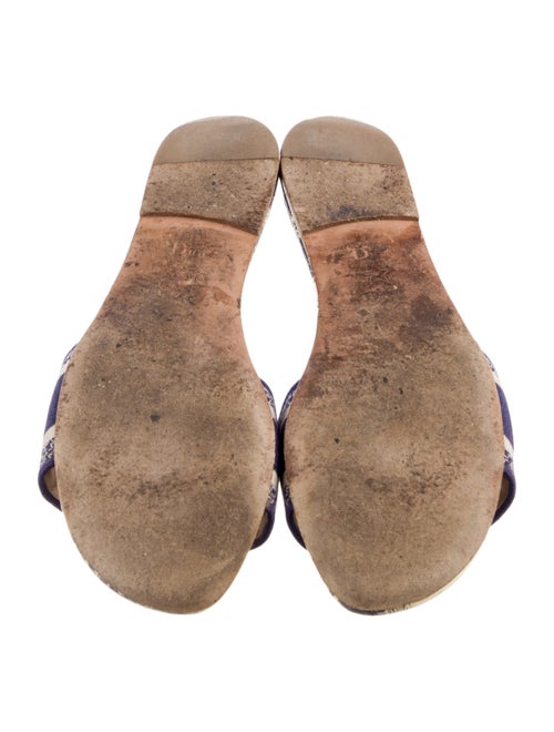 Christian Dior Oblique Jacquard Embroidered Accent Slides