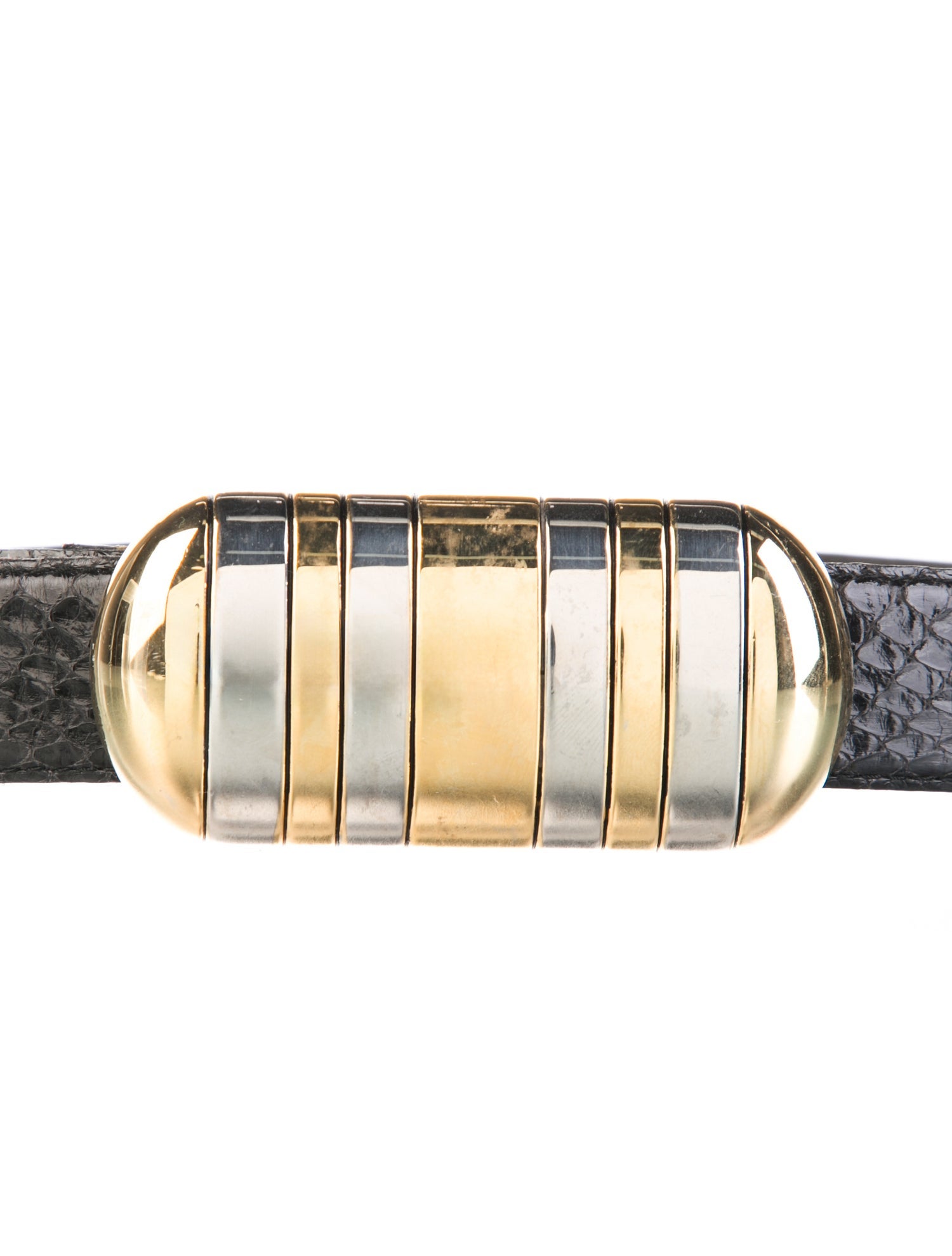 Christian Dior Skinny Snakeskin Waist Belt