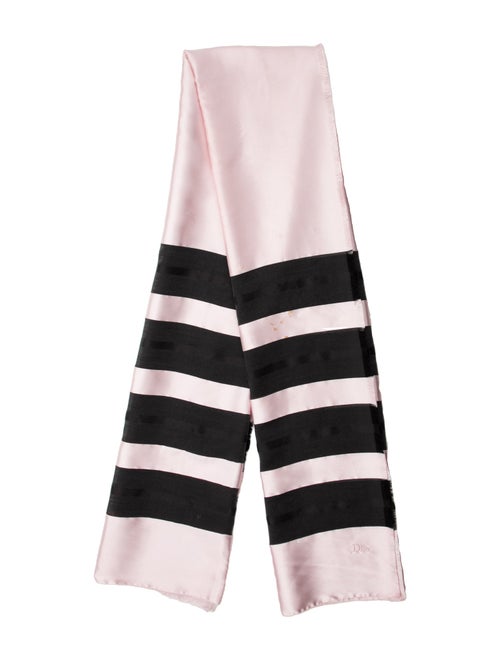 Christian Dior Silk Striped Scarf
